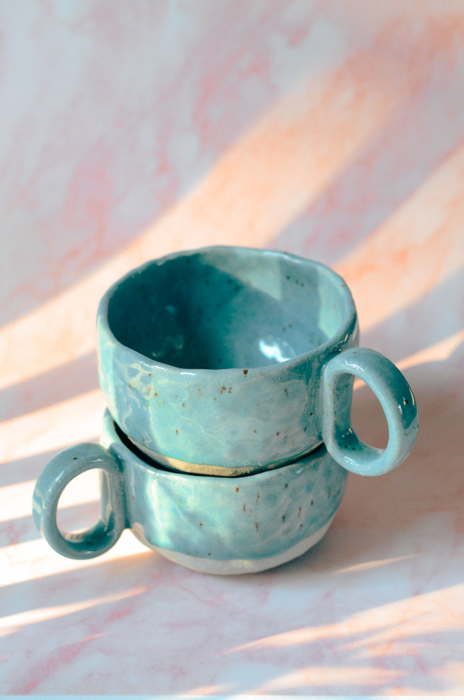 Lukierek - Duża filiżanka turkusowa - obrazek 4