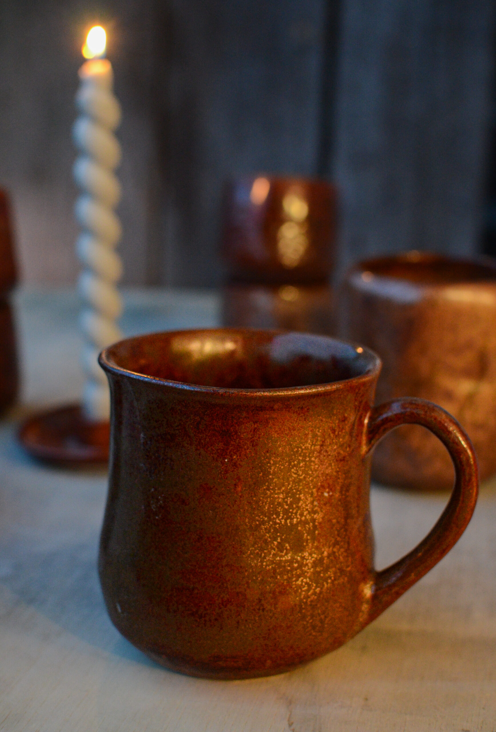 Jesienny kubek miedziany 350ml - obrazek 3