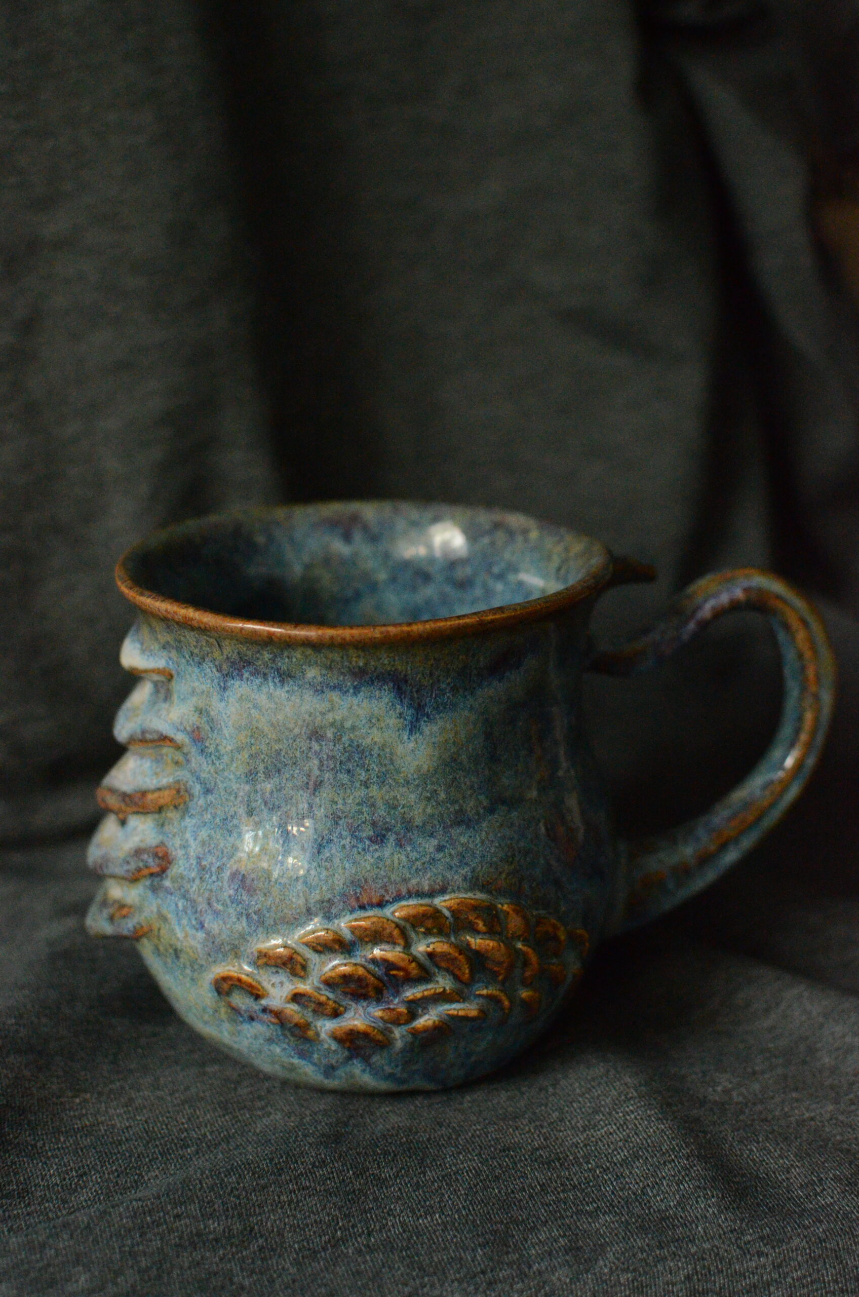 Smoczy kubek tęczowy - unikat 400ml - obrazek 3